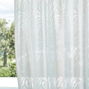white contemporary voile-sheer fabric from Harlequin