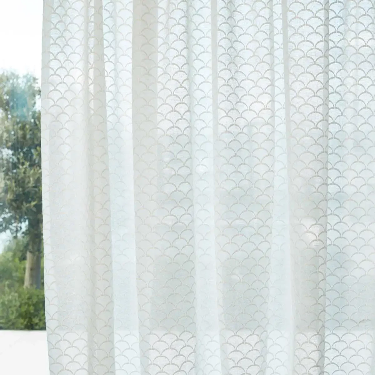 blue misc voile-sheer fabric from Harlequin