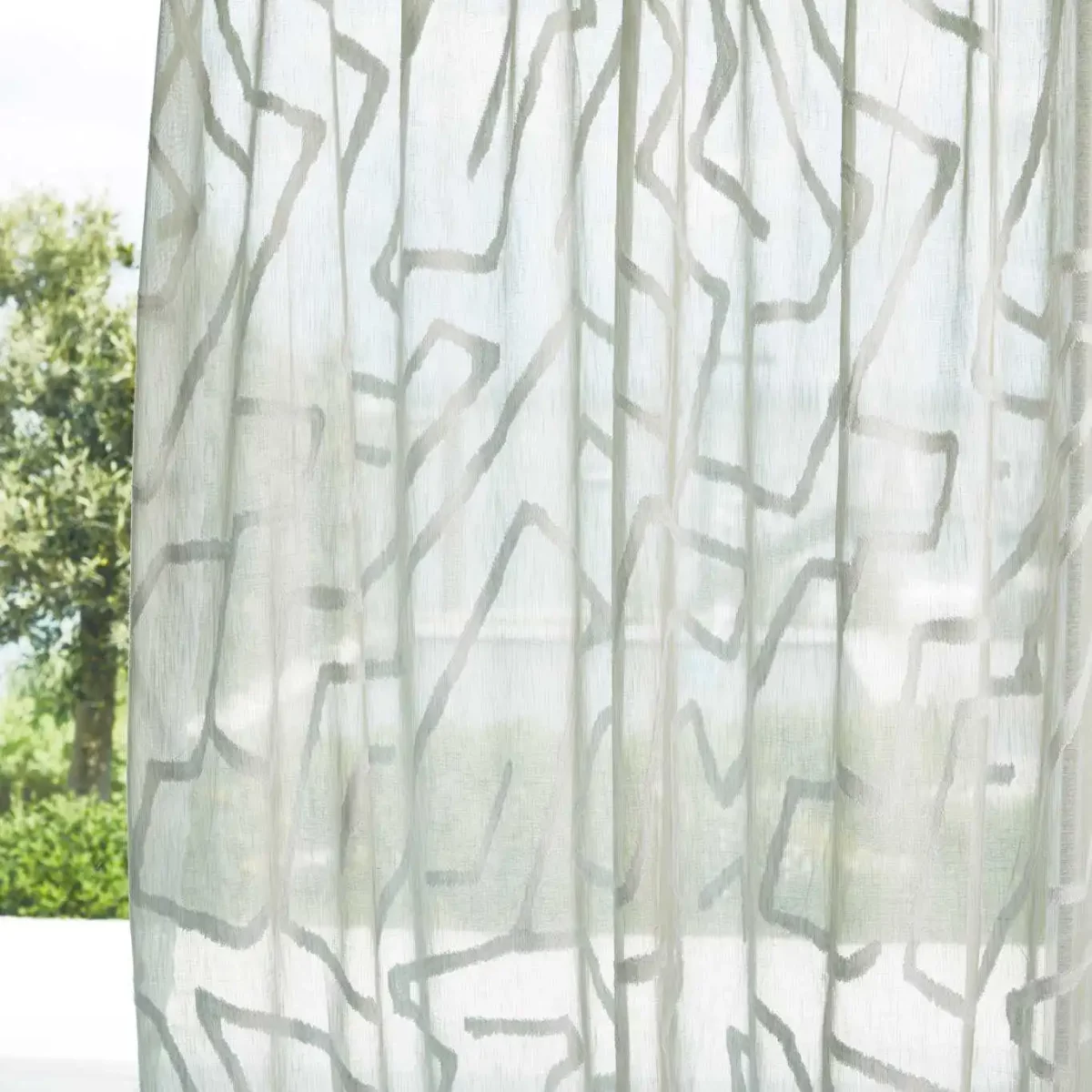 black-grey misc voile-sheer fabric from Harlequin