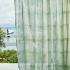 green checked voile-sheer fabric from Harlequin
