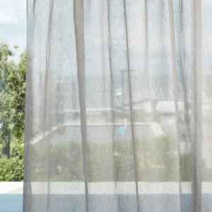 white plain voile-sheer fabric from Harlequin