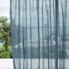 blue plain voile-sheer fabric from Harlequin