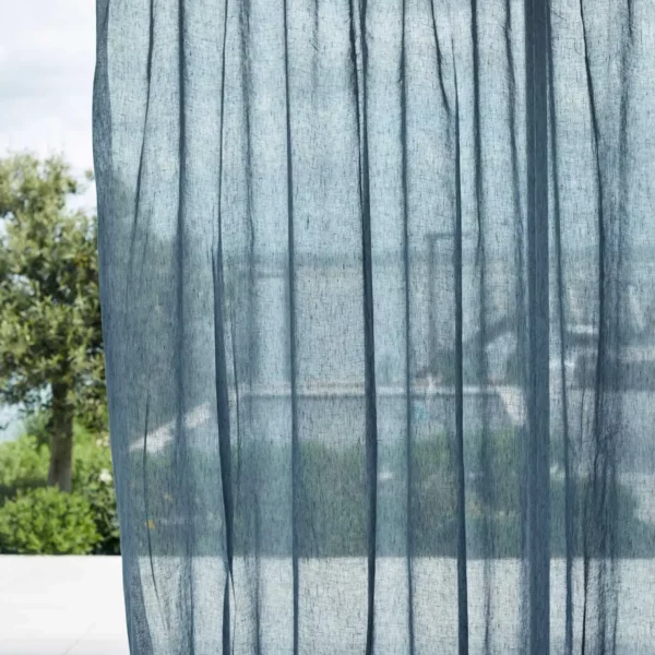 Lucent Fabric - Celestial by blue plain voile-sheer fabric from Harlequin