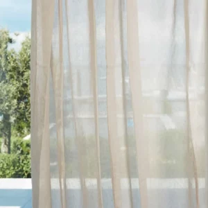 neutral plain voile-sheer fabric from Harlequin