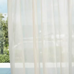 white plain voile-sheer fabric from Harlequin