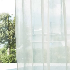 blue plain voile-sheer fabric from Harlequin
