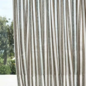 green striped voile-sheer fabric from Harlequin