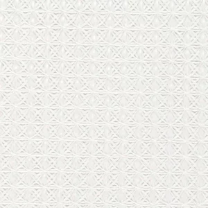 white geometric voile-sheer fabric from Harlequin
