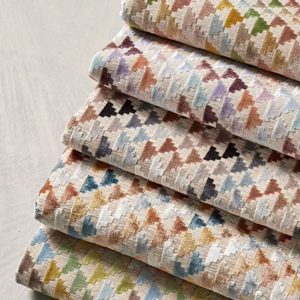 Vidi Fabric - Lilac / Aubergine / Cornflower by Vidi Fabric - Lilac / Aubergine / Cornflower from