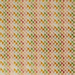 multicolour geometric velvet-chenille fabric from Harlequin
