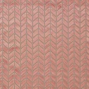 pink geometric velvet-chenille fabric from Harlequin