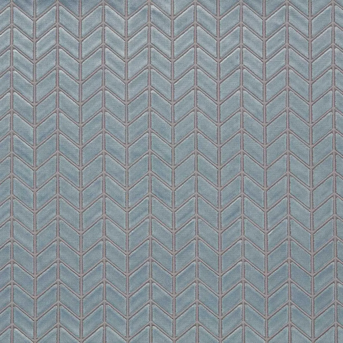 blue geometric velvet-chenille fabric from Harlequin