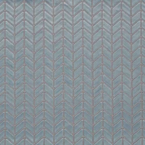 blue geometric velvet-chenille fabric from Harlequin