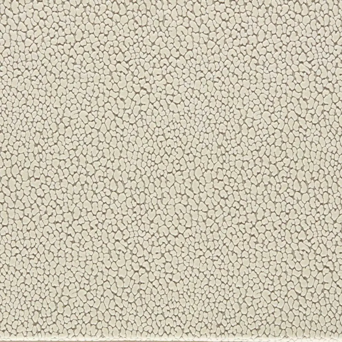 Lacuna Fabric - Chalk by white animal velvet-chenille fabric from Harlequin