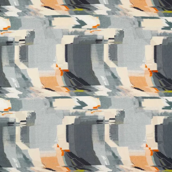 orange contemporary linen fabric from Harlequin