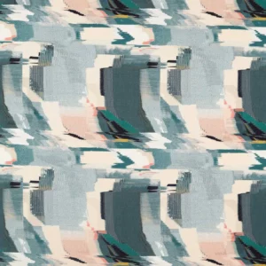 green contemporary linen fabric from Harlequin