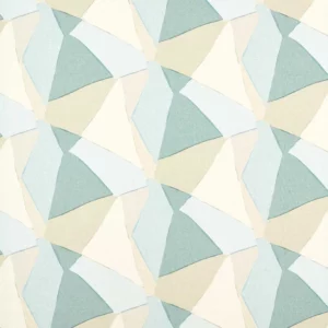 blue geometric cotton fabric from Harlequin