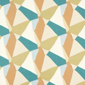 multicolour geometric cotton fabric from Harlequin