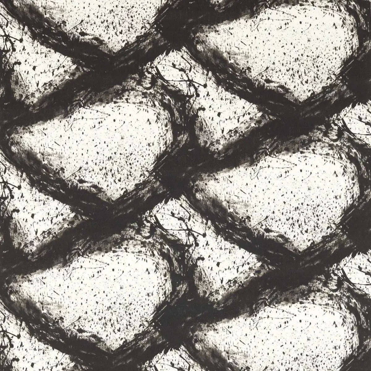 Enigmatic Fabric - Black Earth by black-grey misc cotton fabric from Harlequin