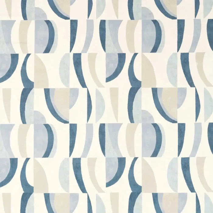 Torillo Fabric -  Sky / Cornflower / Linen swatch