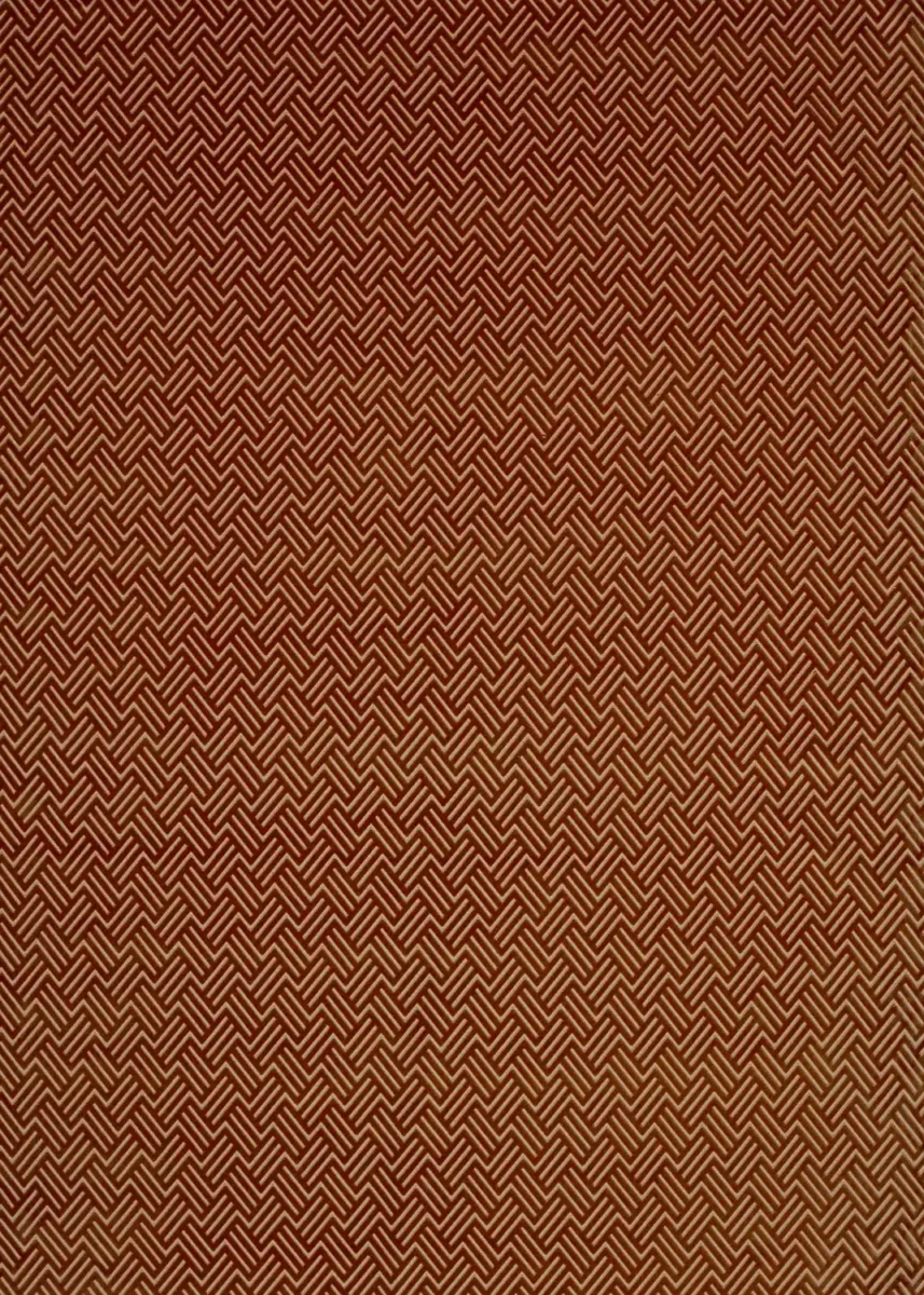 orange geometric velvet-chenille fabric from Harlequin