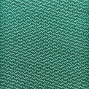 green geometric velvet-chenille fabric from Harlequin