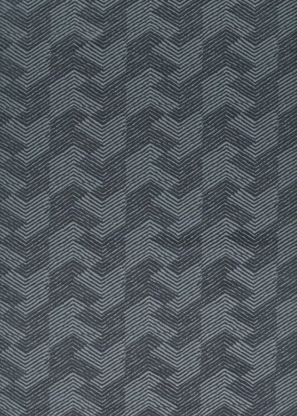 Grade Fabric - Neptune by black-grey contemporary woven fabric from Harlequin