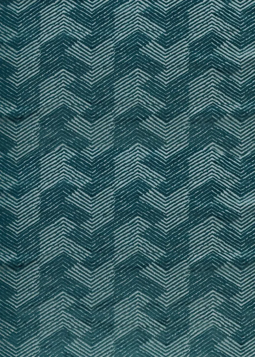 Grade Fabric - Adriatic by blue contemporary woven fabric from Harlequin