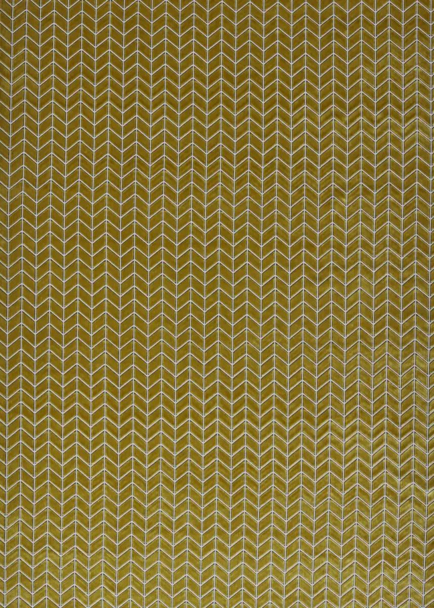 Perplex Fabric - Ochre by yellow contemporary velvet-chenille fabric from Harlequin