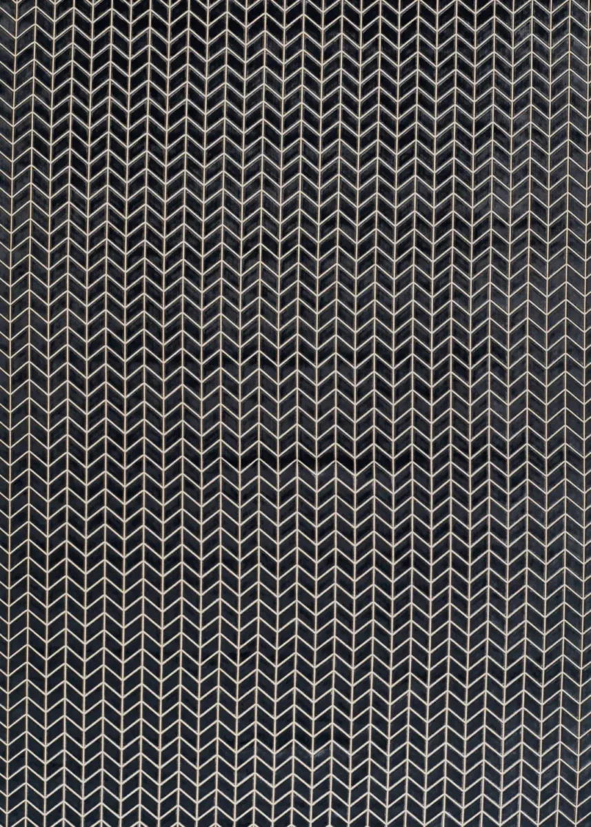 Perplex Fabric - Graphite by black-grey contemporary velvet-chenille fabric from Harlequin
