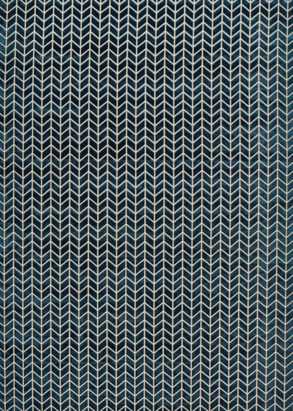 Perplex Fabric - Ink by blue contemporary velvet-chenille fabric from Harlequin