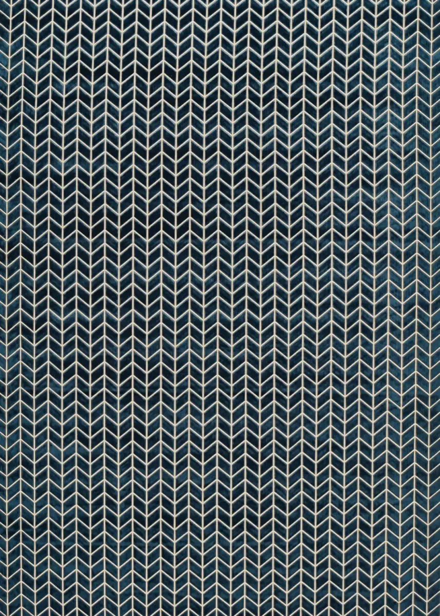 Perplex Fabric - Ink by blue contemporary velvet-chenille fabric from Harlequin