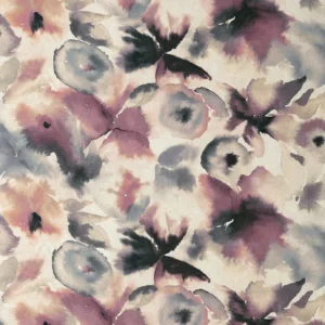 purple contemporary linen fabric from Harlequin