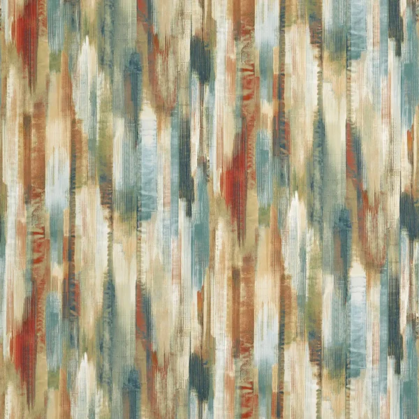 Estrato Fabric - Rust / Ruby / Nordic Blue by blue misc cotton fabric from Harlequin