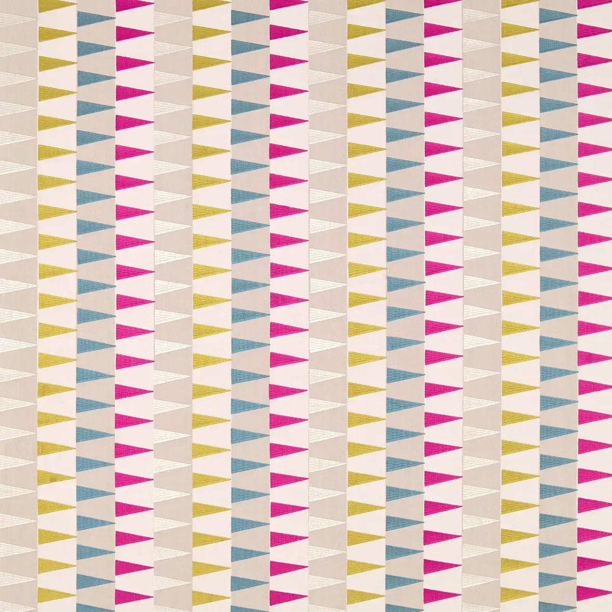 multicolour contemporary embroideried fabric from Harlequin