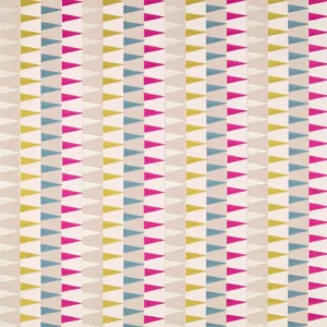 multicolour contemporary embroideried fabric from Harlequin