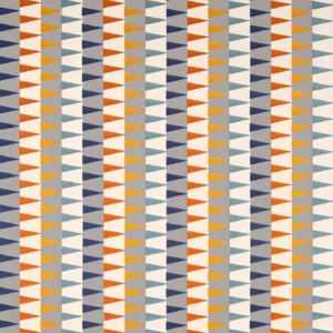 blue contemporary embroideried fabric from Harlequin