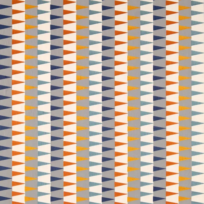 Azul Fabric - Rust / Navy / Nordic swatch