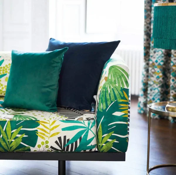 Solana Fabric - Ebony / Zest / Marine by Solana Fabric - Ebony / Zest / Marine from