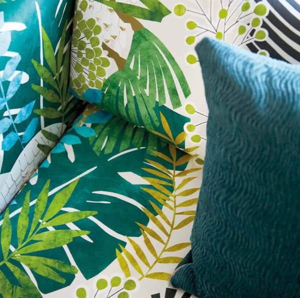Solana Fabric - Ebony / Zest / Marine by Solana Fabric - Ebony / Zest / Marine from