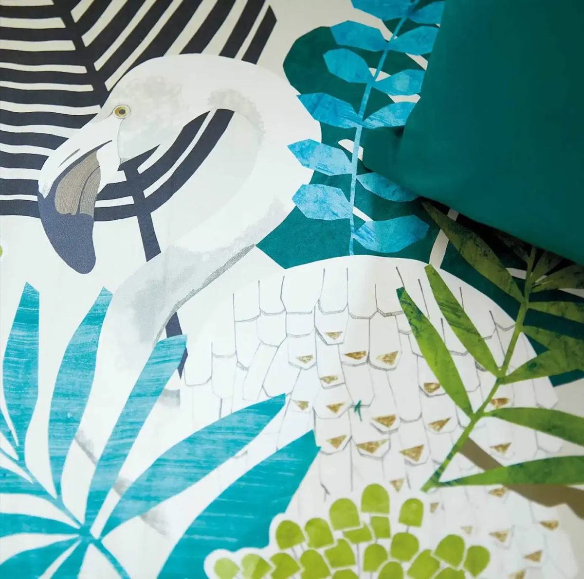 Solana Fabric - Ebony / Zest / Marine from
