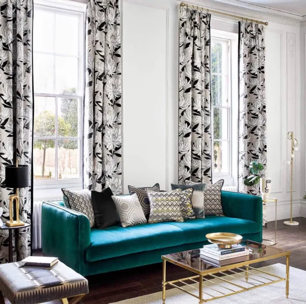 Sebal Fabric - Platinum / Ebony by Sebal Fabric - Platinum / Ebony from