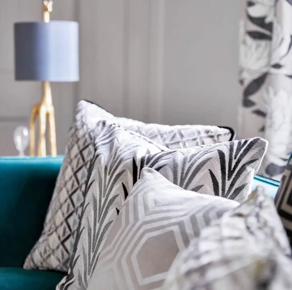 Sebal Fabric - Platinum / Ebony by Sebal Fabric - Platinum / Ebony from