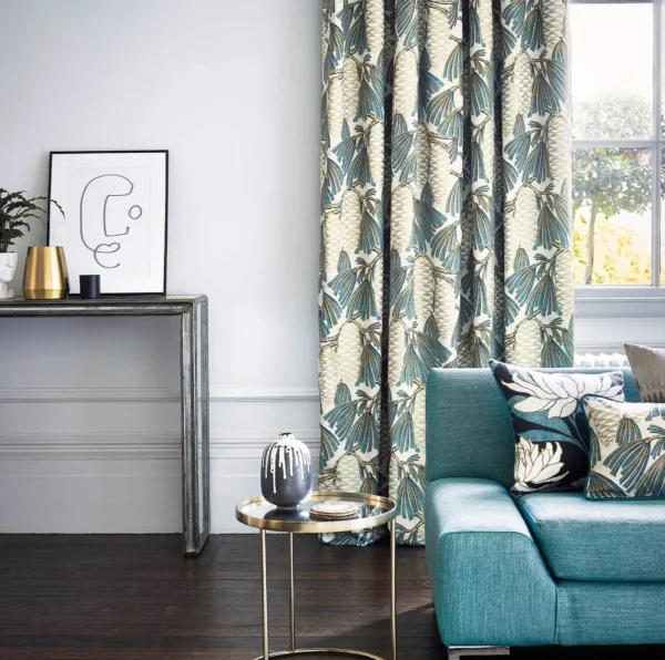 Foxley Fabric - Kingfisher by Foxley Fabric - Kingfisher from