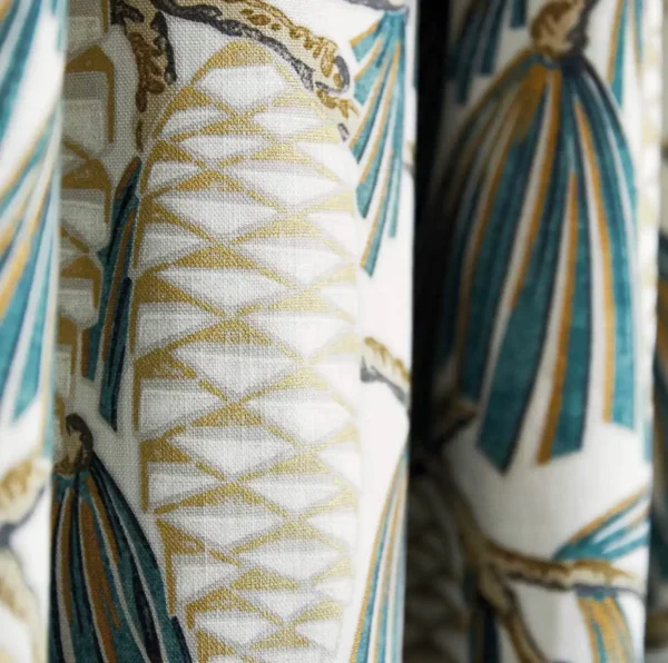 Foxley Fabric - Kingfisher by Foxley Fabric - Kingfisher from