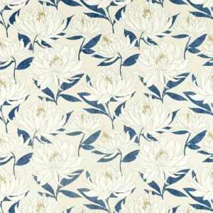 blue botanical printed fabric from Harlequin