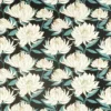 black-grey botanical printed fabric from Harlequin
