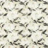 black-grey botanical printed fabric from Harlequin