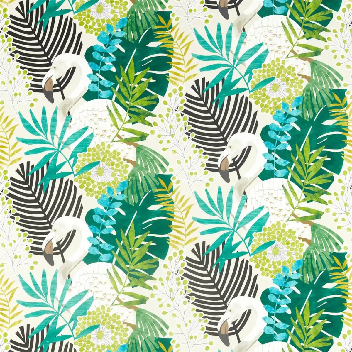 multicolour botanical cotton fabric from Harlequin