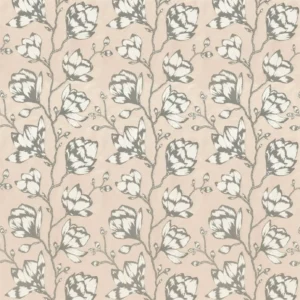 black-grey botanical woven fabric from Harlequin